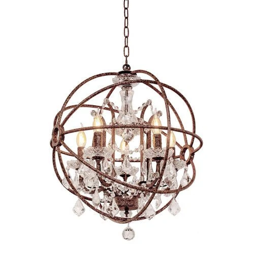 LOFT1897/6 Подвесная люстра LOFT IT Foucaults orb crystal - Amppa.ru