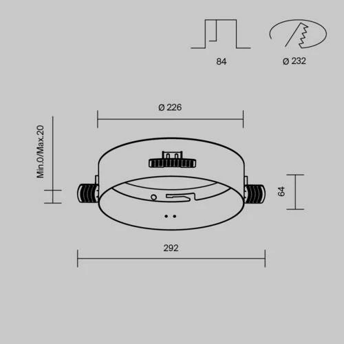 Аксессуар Ceiling Zon, Белый (Maytoni Technical, DLA032-TRS24-W) - Amppa.ru