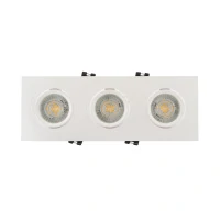 DK3023-WH Встраиваемый светильник, IP 20, 10 Вт, GU5.3, LED, белый, пластик