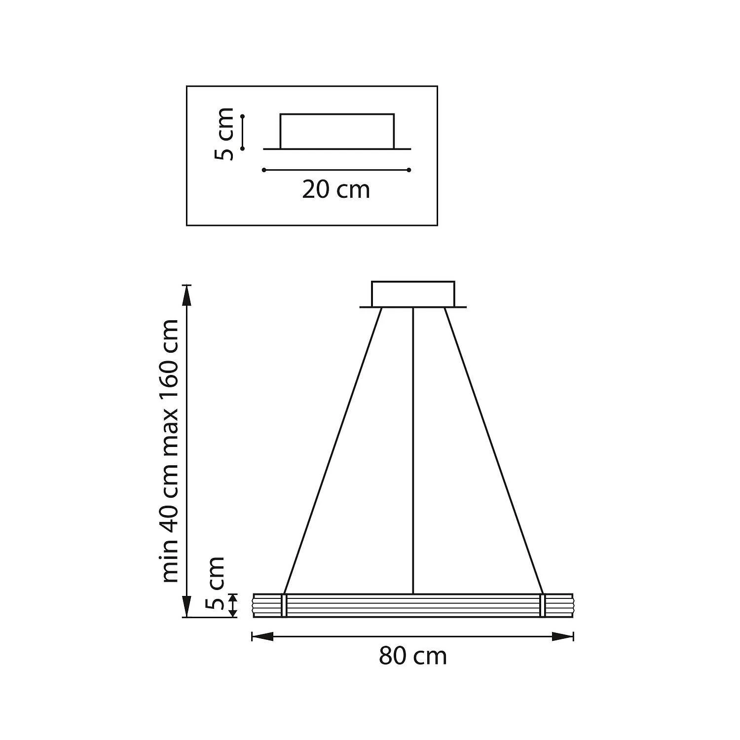 Люстра подвесная, Rotonda, LED 42W, 3000K, Черный, Прозрачный (Lightstar, 736287) - Amppa.ru