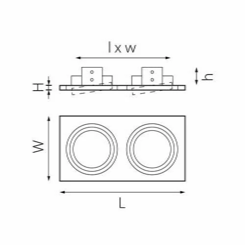 Комплект из светильника и рамки Intero 111 Intero 111 Lightstar i8270707