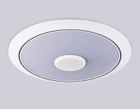 Музыкальный светодиодный светильник c подсветкой RGB WH белый IP20 40W 3000-6500K+RGB Music 370*56 (ПДУ ИК) (Ambrella Light, FZ710)