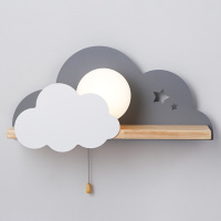 Бра с полкой Серое Облако Wall Lamp Gray Cloud (ImperiumLoft, 156715-22)