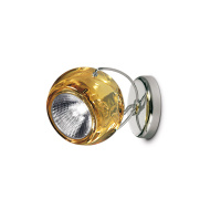 Настенный/Потолочный светильник Beluga, Желтый/Хром (Fabbian, D57G1304)