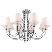 Потолочная люстра Lgo Greenlee, 8xE14, Хром и Белый (Lussole, GRLSP-8081)