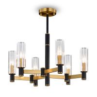 Люстра Modern Ambra, 6xE14 Латунь, Прозрачный (Freya, FR5167PL-06BS)