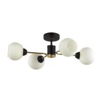 Люстра Потолочная Kodi Comfi, 4xe27, Черный; Золотой (Lumion, 5646/4c)