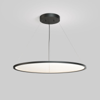DK6620-BK Подвесной горизонтальный светильник Veil со светодиодом H900 d1000 220V 82W 3000-6000K IP20 черный алюминий