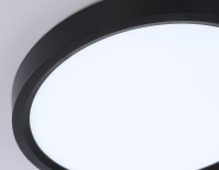 Светильник светодиодный ультратонкий 3000K-6500K с CCT-переключателем BK черный IP54 13W 3000K-6500K CCT-переключатель D230*25 (Без ПДУ) (Ambrella Light, FZ1902)