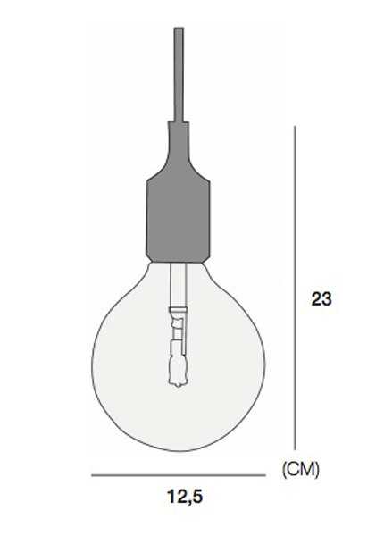 Подвесной светильник Muuto E27 Black (ImperiumLoft, 186768-22) - Amppa.ru