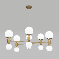 Умная подвесная люстра с плафонами 30182 латунь (Eurosvet, a063213)