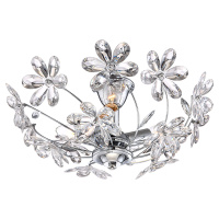 Потолочная люстра Lgo, 3xE14, Хром и Прозрачный (Lussole, LSP-0185)