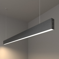 Линейный светодиодный подвесной односторонний светильник 128см 25Вт 4200К черный LSG-01-1-8*128-21-4200-MSh (Elektrostandard Pro, Линейный светодиодный подвесной односторонний светильник 128см 25Вт 4200К черный)
